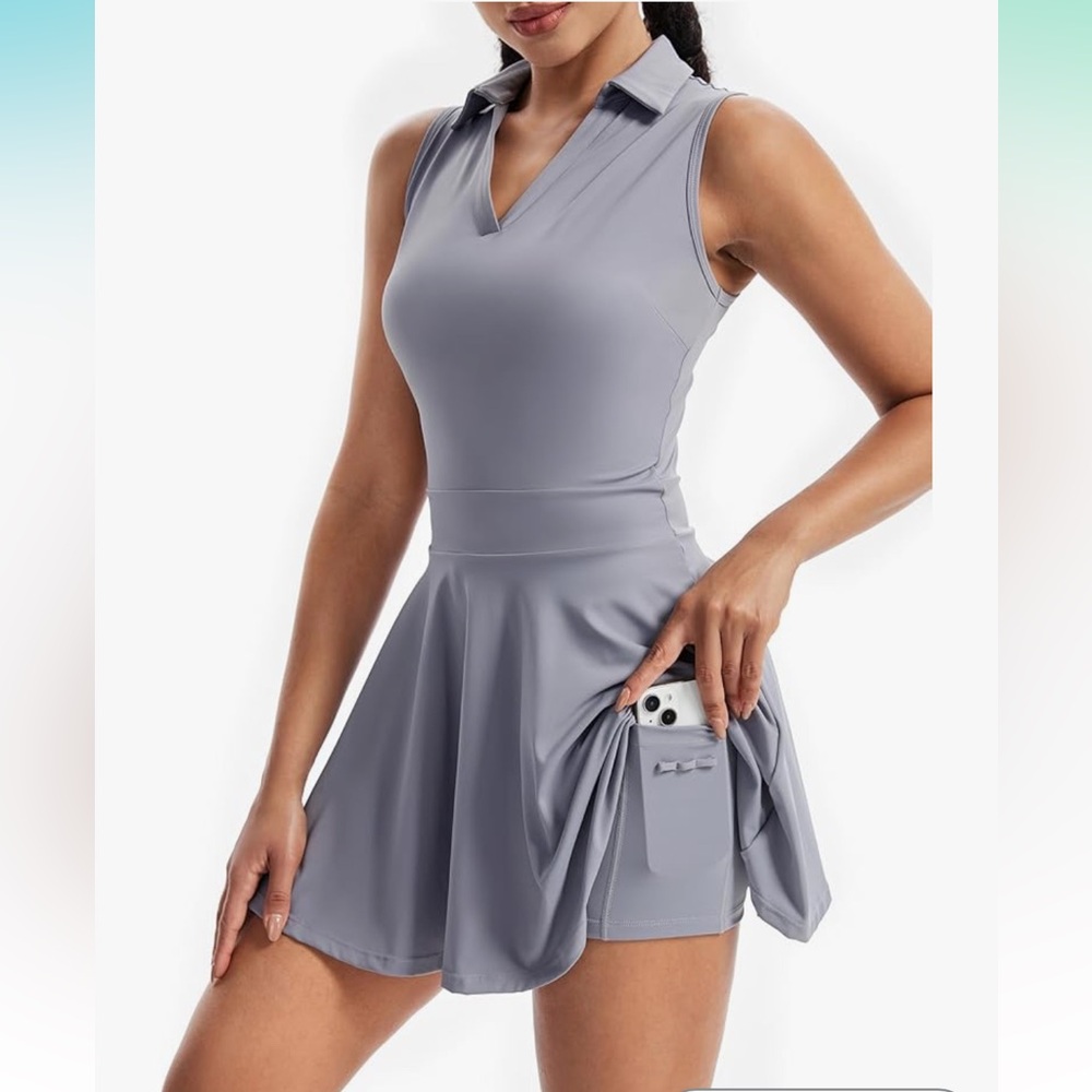 Golf/ Tennis gray dress with shorts